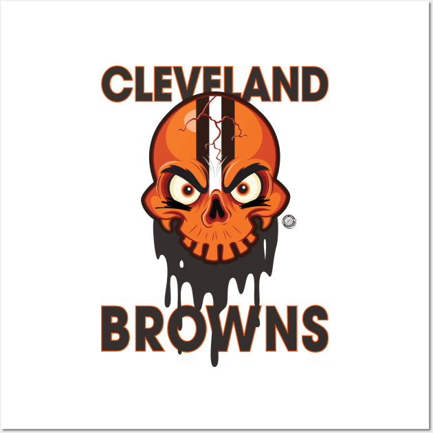 Cleveland Browns SkullyDawg Wall Art by Goin Ape Studios